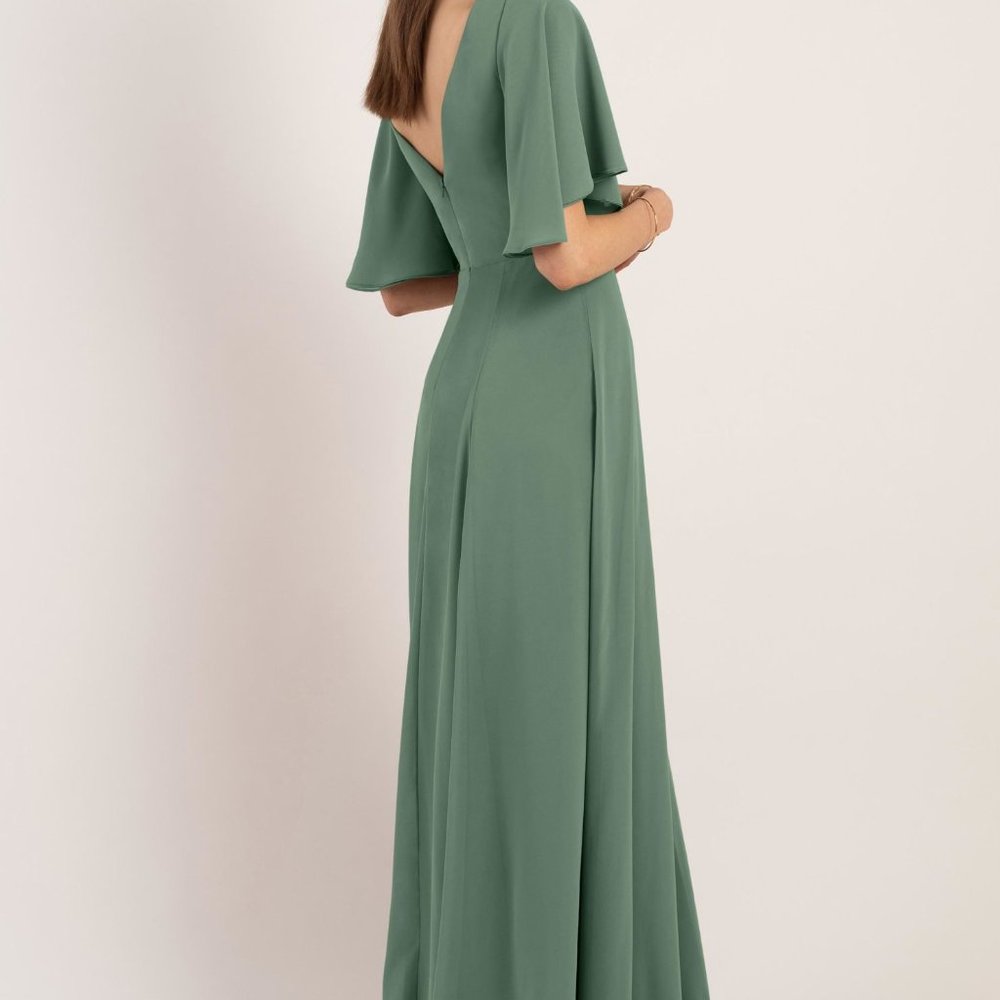 Jenny Yoo Wrap With Flutter Sleeve - image 2